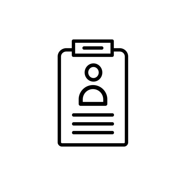 身份证线路图标图片下载