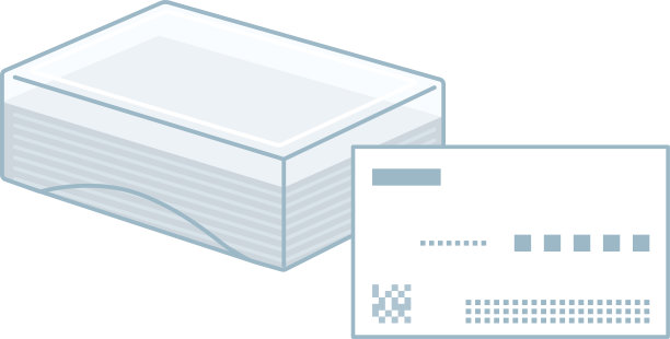 夹艺术的名片和塑料盒图片下载