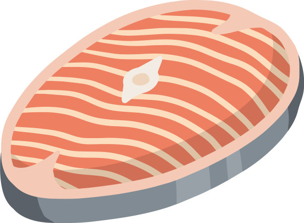 一块红鲑鱼鱼肉图片下载