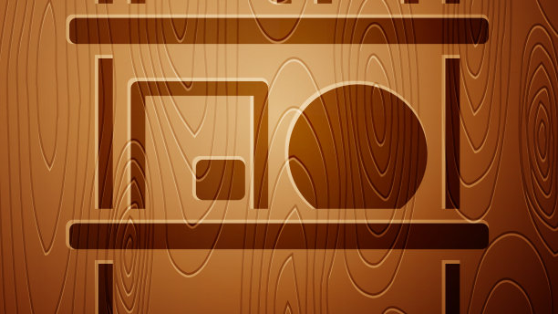 棕色仓库内部与货架上的盒子图标图片下载