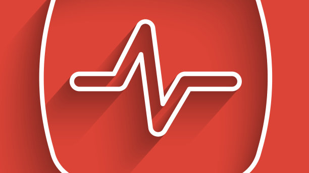 心率图标用白线隔开长图片下载