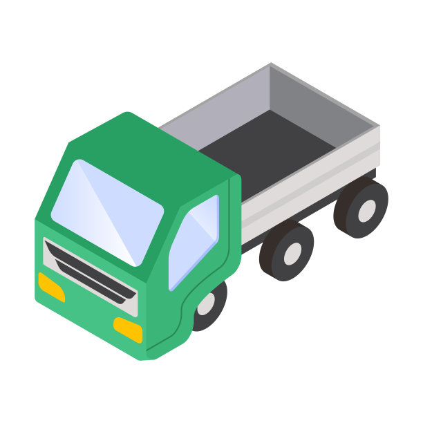 带有货舱的卡车。图片下载