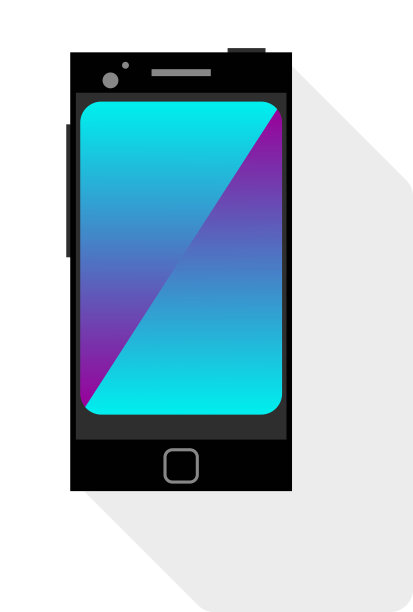 白色背景的现代智能手机图片下载