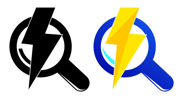 简单集2号标志快速搜索孤立在白色上图片下载