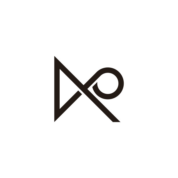 抽象字母MP线性几何标志图片下载