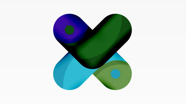 创意几何壁纸圆形箭头形状图片下载