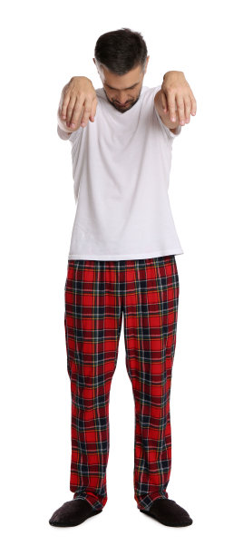 白底有个梦游的人图片下载