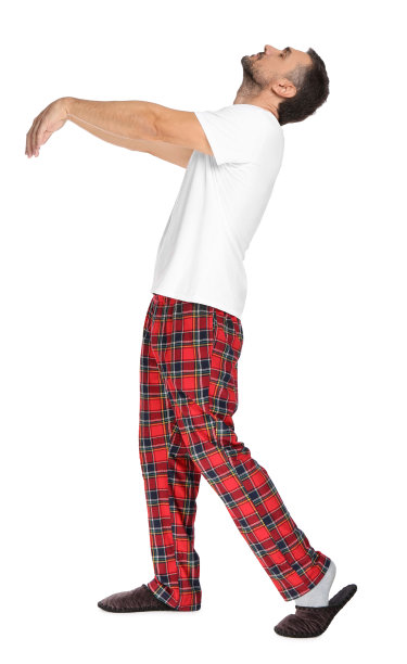 白底有个梦游的人图片下载