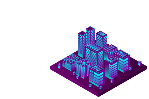 等距的未来城市房地产图片下载