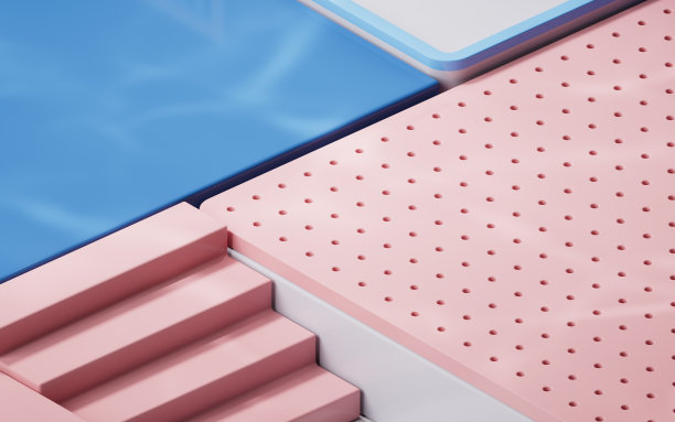 空的几何立方体舞台，3d渲染。图片下载