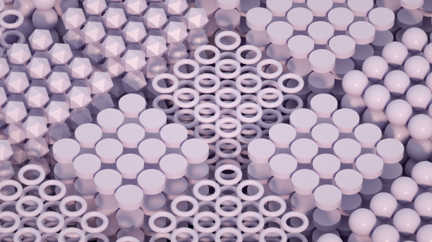 抽象背景几何形状的立方体图片下载