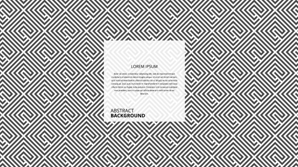 抽象的方形线条构成图案图片下载