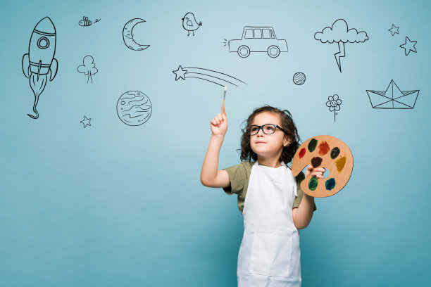 梦想成为著名画家的天才孩子图片下载