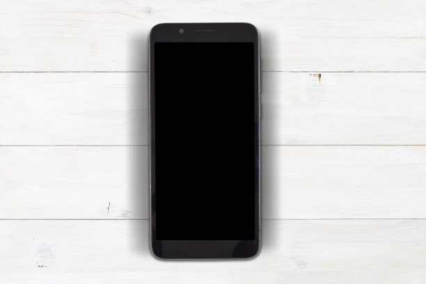 智能手机模型在白木与剪辑路径图片下载