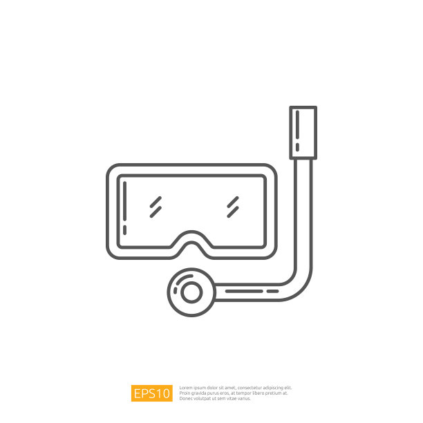 浮潜面具。暑假大纲图标图片下载