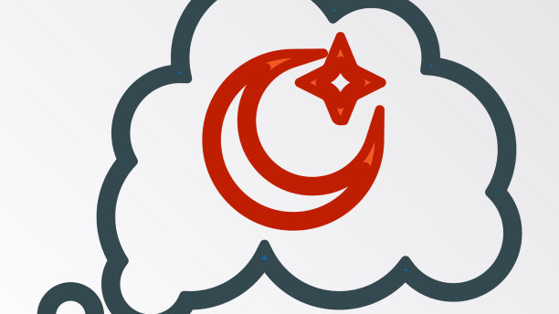 线条梦图标孤立在白色背景图片下载