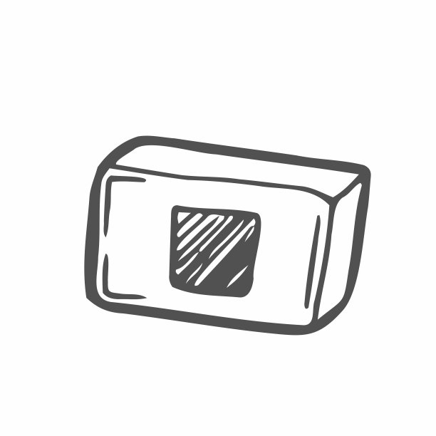 手绘涂鸦停止按钮插图矢量孤立的背景在连续线艺术风格矢量图片下载