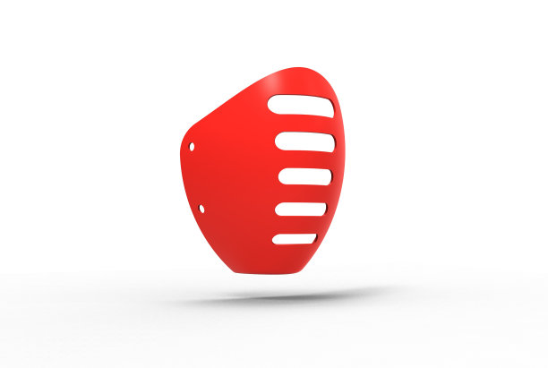 隔离塑料口罩的3d渲染图片下载