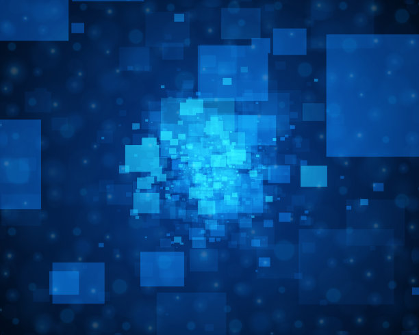 数字几何流矩阵蓝色矩形图图片下载