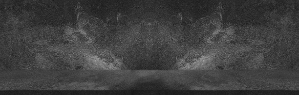 深黑色宽水平装饰水泥墙房间背景与光影抽象墙纸背景图片下载