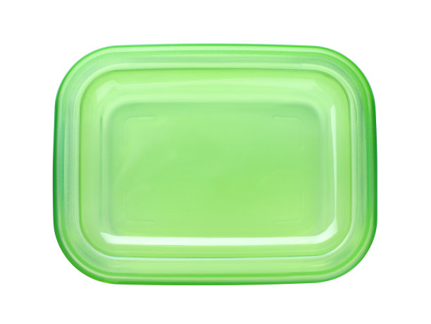 空的封闭容器，食物隔离在白色，俯视图图片下载