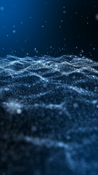 垂直视频，淡蓝色尘埃粒子背景。图片下载