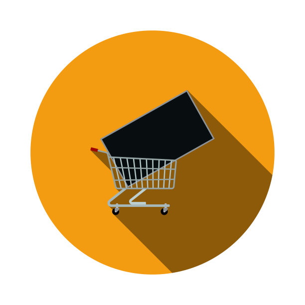 购物车与电视图标图片下载