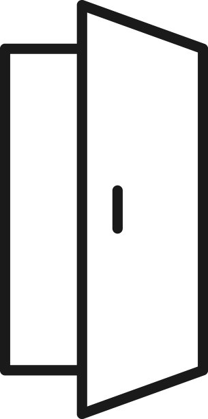 建设和改造理念。矢量符号和可编辑笔画。适合商店，商店，网站，横幅，书籍。打开门的线路图标图片下载