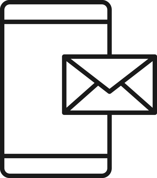 与我们联系的概念。界面的标志和符号。可编辑的中风。适合应用程序，网站，商店，商店。电话旁边信封的矢量线图标图片下载