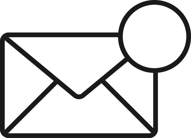 邮政和信件单色标志，适用于网站、应用程序、商店等矢量图标图片下载
