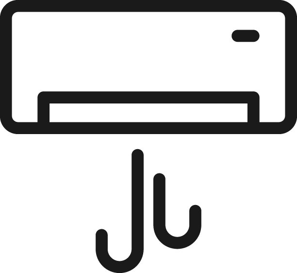 酒店、假日、周末概念。矢量符号绘制在平面风格。完美的网站，商店，商店，书籍。可编辑的中风。空调线路图标图片下载