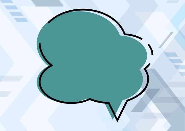 空白云思想泡沫与复制空间在彩色背景设计。空消息框代表网页横幅，商业推广和广告。图片下载