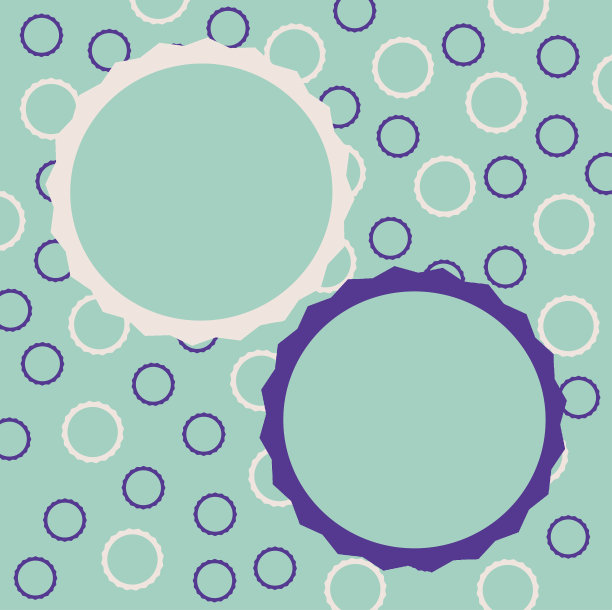 空白圆圈语音气泡与圆形的颜色背景设计。设计空模板与复制空间的广告，推广，海报，网页横幅，文章。图片下载