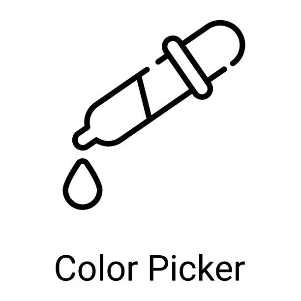 滴管线图标孤立在白色背景图片下载