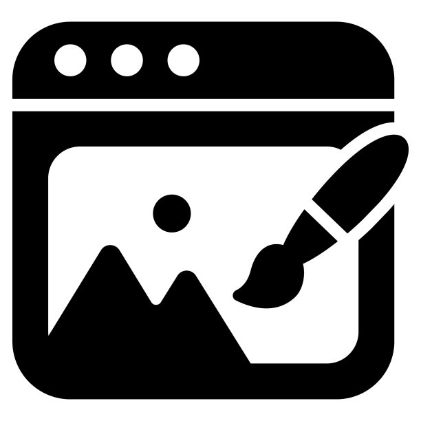 数字艺术字形图标孤立在白色背景图片下载