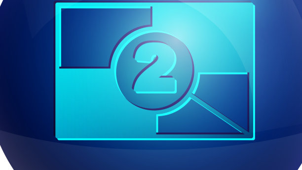 蓝色老电影电影倒计时帧图标孤立图片下载