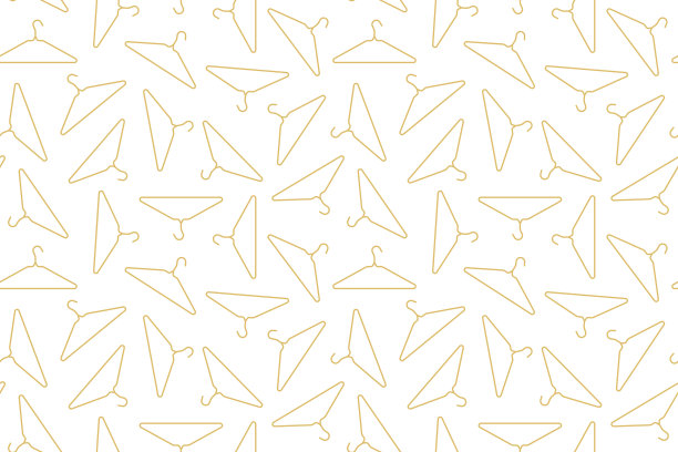 金色无缝图案与布衣架，非常适合包裹，纺织品，墙纸，贺卡图片下载