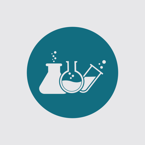 实验室标志设计模板图片下载