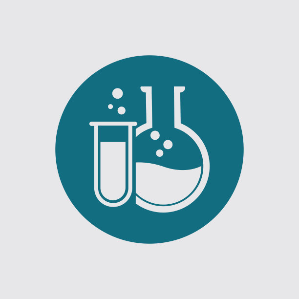 实验室标志设计模板图片下载