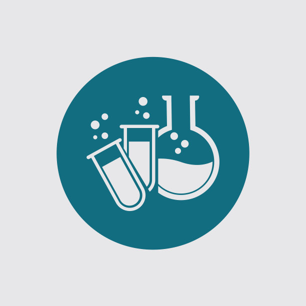 实验室标志设计模板图片下载