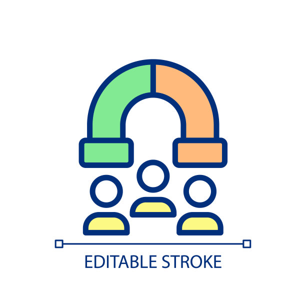 吸引客户像素完美的RGB彩色图标图片下载