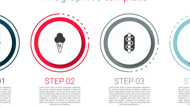 马戏团幕布升起冰淇淋华夫筒图片下载