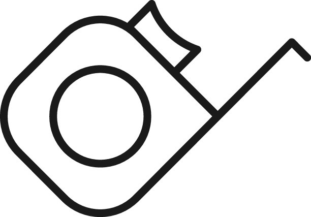 建设和改造理念。矢量符号和可编辑笔画。适合商店，商店，网站，横幅，书籍。施工、装修用卷尺线图标图片下载