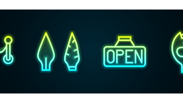 设线绳障石器时代箭头头图片下载