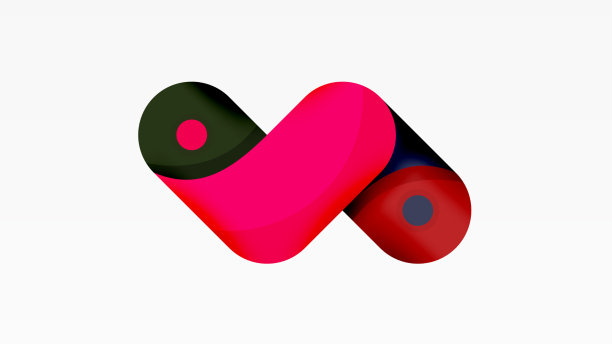 创意几何壁纸圆形箭头形状图片下载