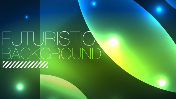 抽象的背景与霓虹灯发光图片下载