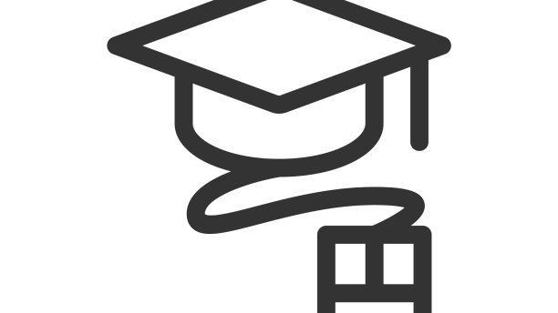 教育图标：学院帽或毕业帽图片下载
