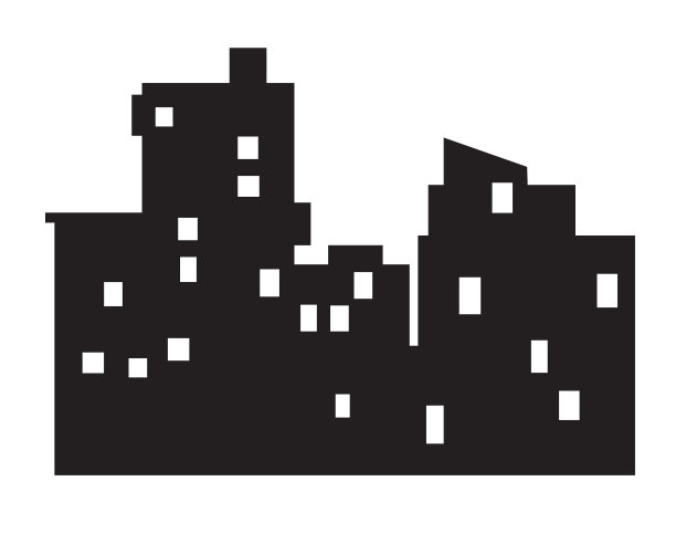 元素剪影单体住宅图片下载