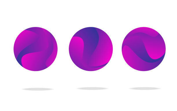 一套抽象的徽章图标或形状在时尚图片下载