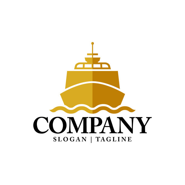 邮轮和海洋标志设计灵感图片下载